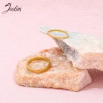 Joolim High End PVD Waterproof&No Fade Fashion Dainty Fine Simple Gear Shaped Ring for Women Stainless Steel Jewelry Wholesale - Image 6