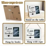 Pregnancy Announcement for Grandparents Friends Husband Ultrasound Picture Frames Congratulations Pregnancy Gifts for First Time - Image 3