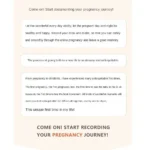 A4 Pregnancy Journey Memory Books Perfect Planner Photo Collection Pregnancy Examination Records Diary Keepsake Books - Image 5