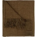 Luxury Mandarin Solid Color Alpaca Throw Blanket, Soft and Warm Afghan for Cozy Comfort - Image 3
