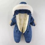 Winter Children Ski Suit Thicken Waterproof Jumpsuit Warm Girl Snow Wear Plus Velvet Infant Clothes Boys Coat 1-5 Year - Image 4