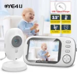 New 3.5'' Video Monitor Night Vision Security Cam 2.4G Mother Kid 2 Way Audio Talk Video Surveillance Cam With Temperature