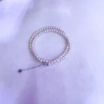 3-4mm AAAA Rare Natural Freshwater Small NearRound Pearl Isolated Bead Women Gift Jewelry Make DIY Bracelet Women Necklace - Image 4