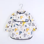 Kids Toddler Long Sleeve Scarf Waterproof Art Smock Feeding Bib Apron Pocket Infant Boys Girls Burp Cloth Bandana Bibs - Image 2