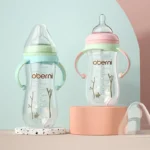 Bottle with Handle, Anti-Drop Soft Nipple Water Formula Milk Feeding Sippy Bottle for Infants Toddlers Newborn - Image 3