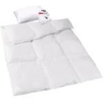 Toddler Goose Down Comforter, 41x48 Hypoallergenic Duvet Insert, Soft Lightweight All Season Quilt Blanket for Crib Daycare