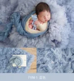 Newborn Photography Background Greece Real Photo Wool Carpets Blanket Backdrop with Bubble Wrap for Photo Shoot Accessories - Image 6