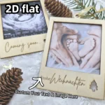 Personalized Christmas Polaroid Frame | Ultrasound Picture Ornament | Coming Soon Pregnancy Announcement | Holiday Rev