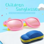 Sunglasses with Glasses Box Boys Girls Outdoor Goggles Sun Glasses AC Lens Safety Glasses and Cases Gift for Kids