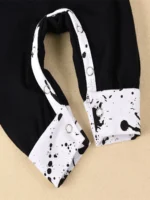 Halloween Newborn Boy Clothes Infant Boy Romper Long-Sleeve Hooded Cotton Letter Print Nightmare Jumpsuit - Image 5