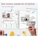 Memory Book with Sticker for Boy or Girl First Year Journal Book Scrapbook Book from Pregnancy to Age 1 D2RC - Image 6