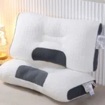 1 Ergonomic 3D SPA Massage Pillow, Providing Neck Support and Comfortable Sleep, All Season Bedding Pillow with White Core - Image 3