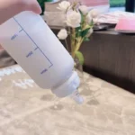 400ml Kawaii Plastic Strawberry Bear Water Bottle For Kids Adult Milk Juice Straw Cup Frosted Leakproof Drinking Bottles - Image 4