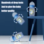 150ml/270ml cartoon bottle, 0-3 years old newborn feeding bottle, drop-proof and leak-proof, food grade safe PP material - Image 5