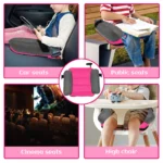 Car Inflatable Booster Seat PVC Universal Travel Portable Booster Cushion With Storage Bag For Kids Comfort and Safety Travel - Image 6
