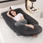 J-shaped Pregnancy Pillow Breastfeeding Side Sleeping Waist Pillow Pillows Pregnant Women Bedroom Body Hugs Neck Long Cushion - Image 4