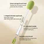 3 In 1 Multifunction Bottle Brush Pacifier Straw Scrubber Small Brush 360 Degree Rotating Cup Washing Kitchen Cleaning Tool - Image 6