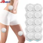 10PCS Organic Castor Oil Pads - Self-Adhesive Castor Oil Belly Button Wrap with Leak-Proof Design, No-Wash Reusable Therapy Kit