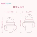 New 0-36 months nano-silicone bottle 240ml 150ml with handle Breastmilk-like design Soft milk pulling - Image 6