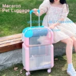 Customizable Separate Design Cat Out Trolley Case Portable Transparent Space Pet Bag Large Capacity Can Hold 2 To 3 Cats travel - Image 3