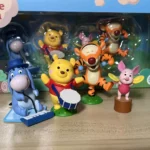 Disney Winnie The Pooh Band Action Figure Piglet Eeyore Tigger Pooh Bear Cuts Dolls Table Ornaments Children Birthday Gifts - Image 6