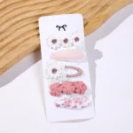 Ins Girls Hair Clips Fabric Hair Clips Children Hair Clips For Infant Gift Daily Wear - Image 4