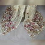 Maternity Formal Wear Long Sleeve V-neck Organza Embroidery Front Slit Dress Pregnancy Photography Dresses Celebration Clothing - Image 6