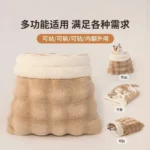 Cat plush sleeping bag winter warm closed pet nest security - Image 4