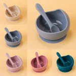2PC Silicone Sucker Bowl Feeding Tableware for Infant and Young Training Learning To Eat Bowls and Supplementary Food Bowls - Image 6