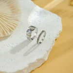 2024 New Fashion Sparkling Wide Face Women's Rings 2pcs/set Delicate Luxury Wedding Party Jewelry Accessories - Image 4