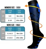 Compression Socks Running Sports Socks Medical Nursing 20-30mmhg for Flight Travel Pregnancy Edema Diabetes Varicose Veins Socks - Image 2