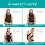 Infantino Flip 4in1 Convertible Carrier Adjustable Ergonomic Babywearing Registry ential Carrier for Newborn to Toddl - Image 2
