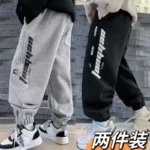 Children Wears Infant Elastic Trousers Kids Boys Cotton Loose Pants Sports Clothes Bottom 5 6 7 8 9 10 11 12 Years - Image 6