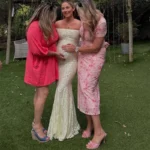 Women Pregnancy Prom Dress Lace Sexy Off Shoulder Full Sleeves Long Party Gown For Photo Maternity Holiday Formal Birthday Robe