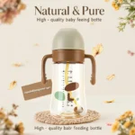 300ml Bottle with Handle - Easy-to-Grip Feeding Bottle, Perfect as a Christmas Gift, Ideal for Water and Formula