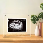 Acrylic Ultrasound Picture Frame, Bright Photo Frame, Sonogram Love at First Sight Keepsake Announcement, Birth Inform - Image 6