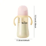 240ml bottle, suitable for water and formula, with handle and lid, easy to hold, unisex feeding bottle - perfect gift - Image 4