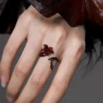 Charm Temperament Mandola Flower Branches Vines Opening Rings for Women Asymmetry Tassel Earrings Necklace Bracelet Jewelry Sets - Image 5