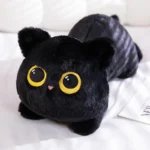 50cm kawaii Black Cat Plush Toy Doll Cute Big Cuddly Pillow Cushion Ins Black Cat Plush Toy Doll For Boy Girl Brithday Gifts - Image 4