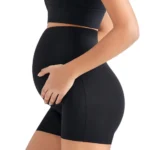 New Maternity Safety Shorts Anti-Reveal Underwear, High Waisted Seamless Belly Support Stretchy Base Layer Pregnancy Yoga Pants - Image 3