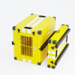 Outdoor Impact Resistant Foldable Heavy Duty Aluminum Pet Cage Thickened Breathable Dog Crate Travel Carrier Bag Stainless Metal - Image 3