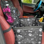 Dog Car Seat with Storage Pockets,Scratch Proof Durable Pet Booster Car Front Seat for Small Medium Dog - Image 3