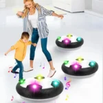 LED Bubble Football Kids Interactive Game Toy with Music and Lights Floating Indoor Mobile Slide Flat Soccer Sports for Kid Gift