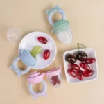 TYRY.HU 4pcs/set Silicone Fruit & Vegetable Feeder for Infants and Toddlers 6-36 months Food Grade Teething & Feeding Pacifier - Image 5