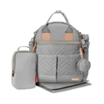 Hop Diaper Bag Backpack Suite 6in1 Diaper Backpack Set, MultiFunction Travel Bag with Changing Pad, Stroller Straps, Bottle