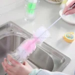 Nylon Bottle Brush 360 Degree Rotation Pacifier Cup Nipple Cleaning Brush - Image 5