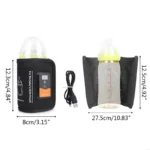 USB Bottle Warmer Heater Travel Cup Milk Thermostat Portable Insulated Bag L8RB - Image 6