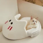 Semi-enclosed Cat Bed Winter Warm Slippers Cat Bed Breathable Removable Cats Sleeping Bag High Resilience Soft Pet Dog Toys - Image 2