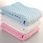 Autumn Winter Fleece Blankets for Babies Newbown Swaddles Muslin Blanket Infant Bedding Sets Thermal Fleece Towels - Image 6