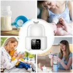 6-in-1 Bottle Warmer with Timer & Temp Control for Formula, Breastmilk, Food Jars, Auto Shut-Off, Compact for Travel - Image 5